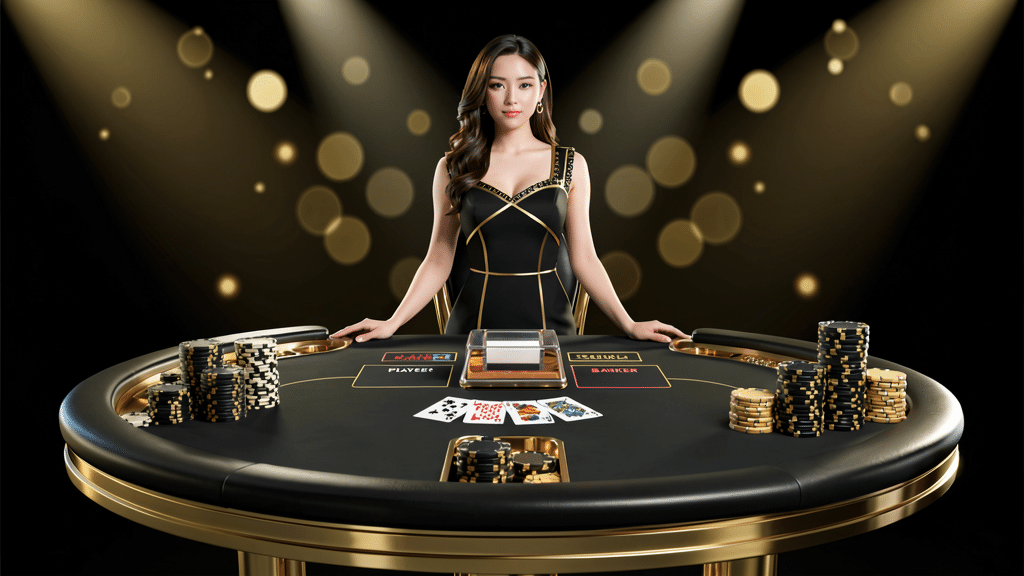 ภาพประกอบการใช้สูตรแทงทบดึงทุนคืนบาคาร่าบนโต๊ะบาคาร่าสด dara168da.com